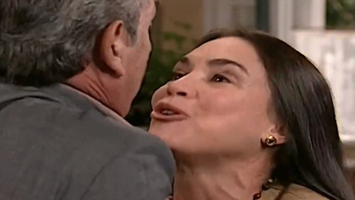 Orestes (Paulo José) e Helena (Regina Duarte) em Por Amor