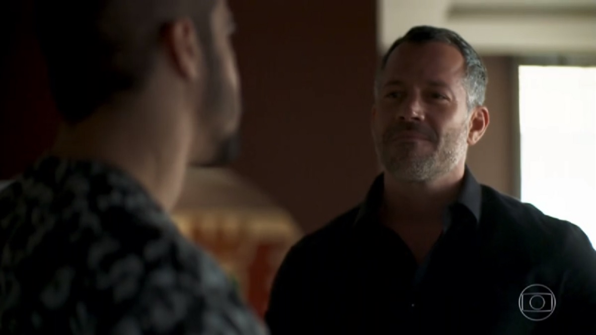 Rock (Caio Castro) e Agno (Malvino Salvador), de A Dona do Pedaço