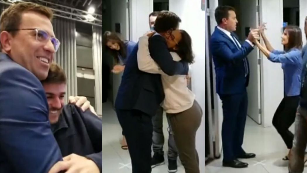 Rodrigo Bocardi nos bastidores do Bom Dia SP