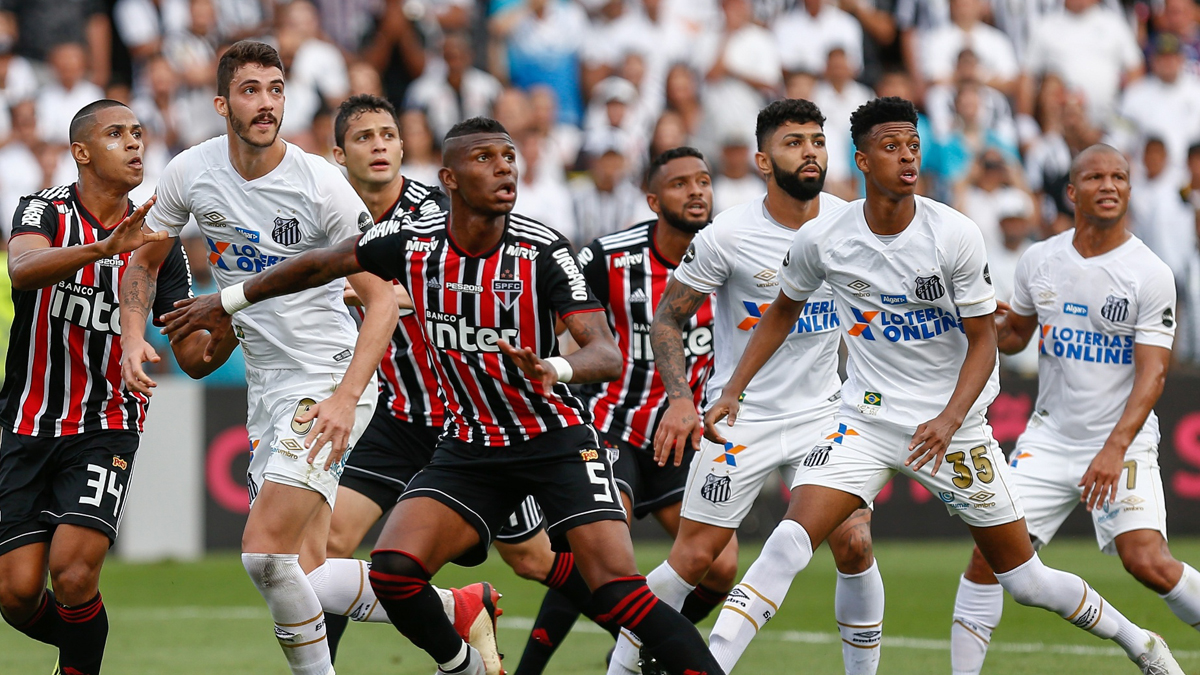 Santos x São Paulo (Reprodução)