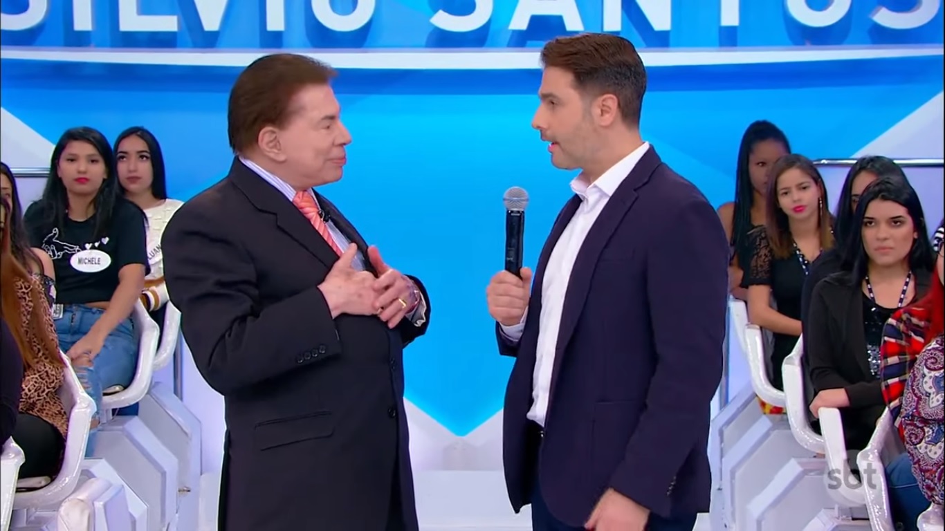 Silvio Santos e o médico Fernando Gomes Pinto