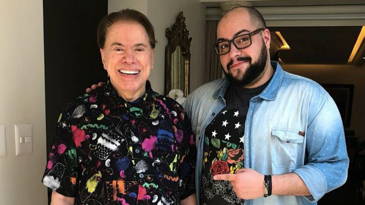 Silvio Santos e Tiago Abravanel