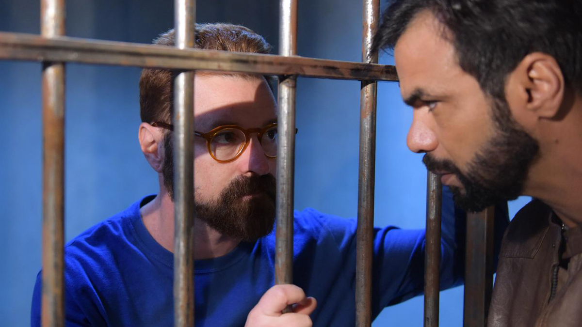 Taylor (Emilio Orciollo Netto) e Pedro (Felipe Cardoso) em Topíssima
