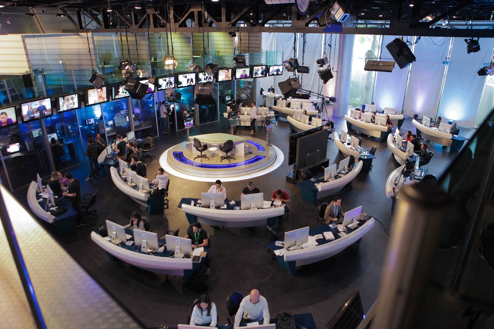 Redação de Jornalismo da RedeTV! (Divulgação: RedeTV!)