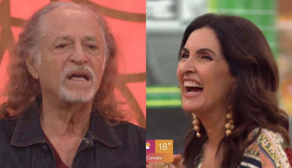 Alceu Valença e Fátima Bernardes no Encontro