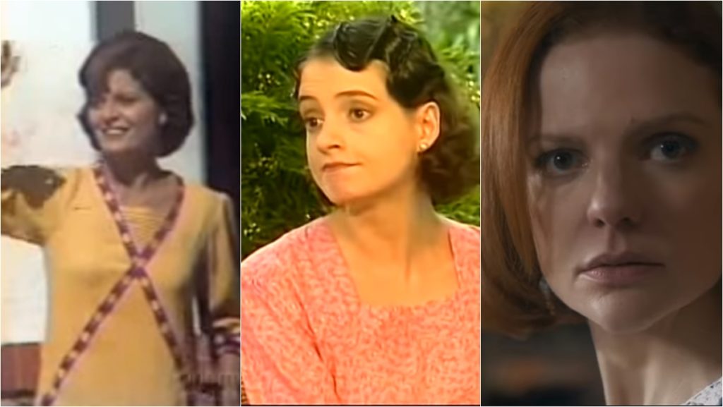 As intérpretes de Olga em três versões de Éramos Seis