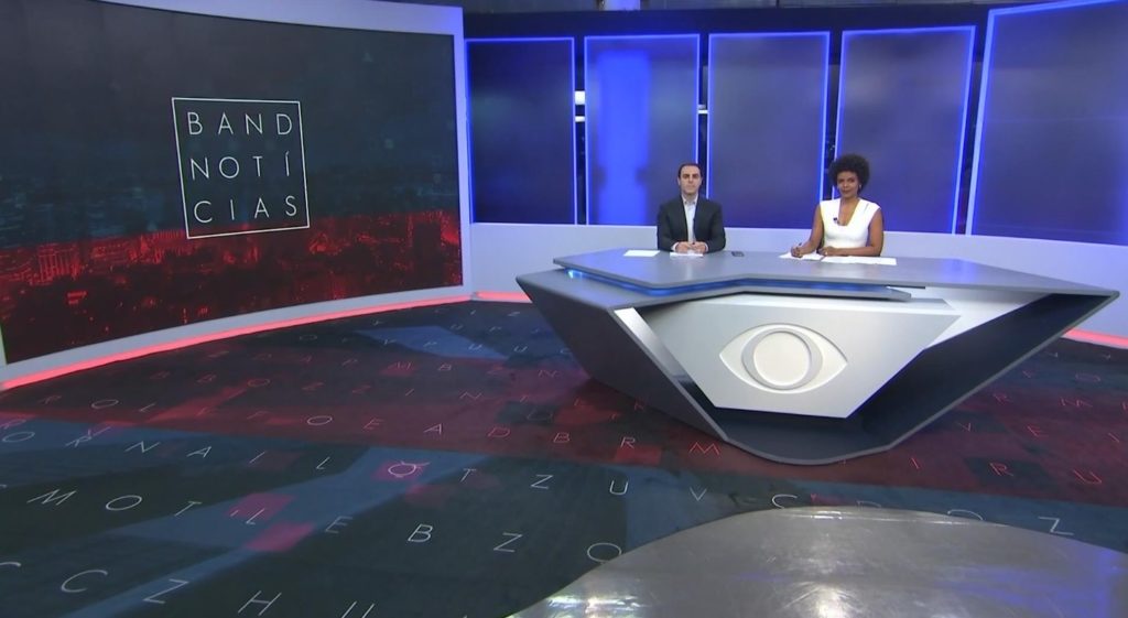 Rafael Colombo e Cynthia Martins no Band Notícias