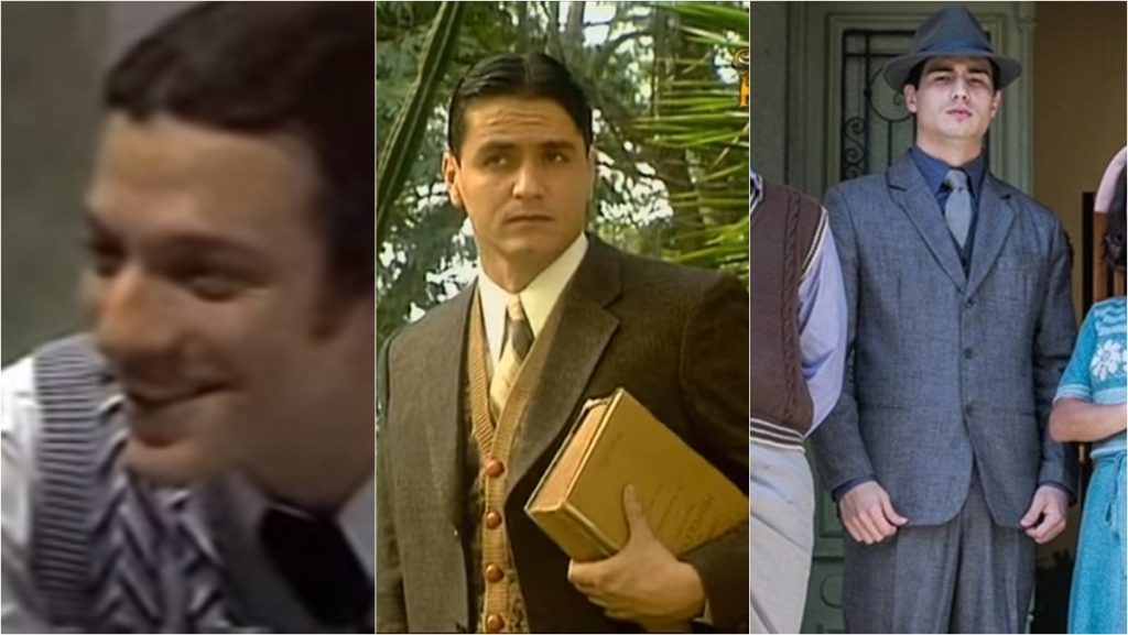 Os intérpretes de Carlos em três versões de Éramos Seis