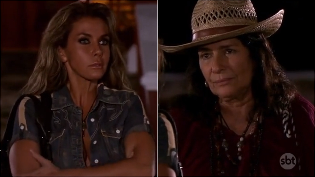 Ramona enfrenta Carmen e faz ameaça (Reprodução: SBT)