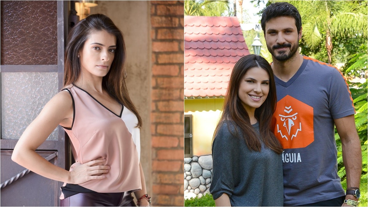Debora (Lizandra Cortez) e Luisa (Thais Melchior) e Marcelo (Murilo Cezar) em As Aventuras de Poliana