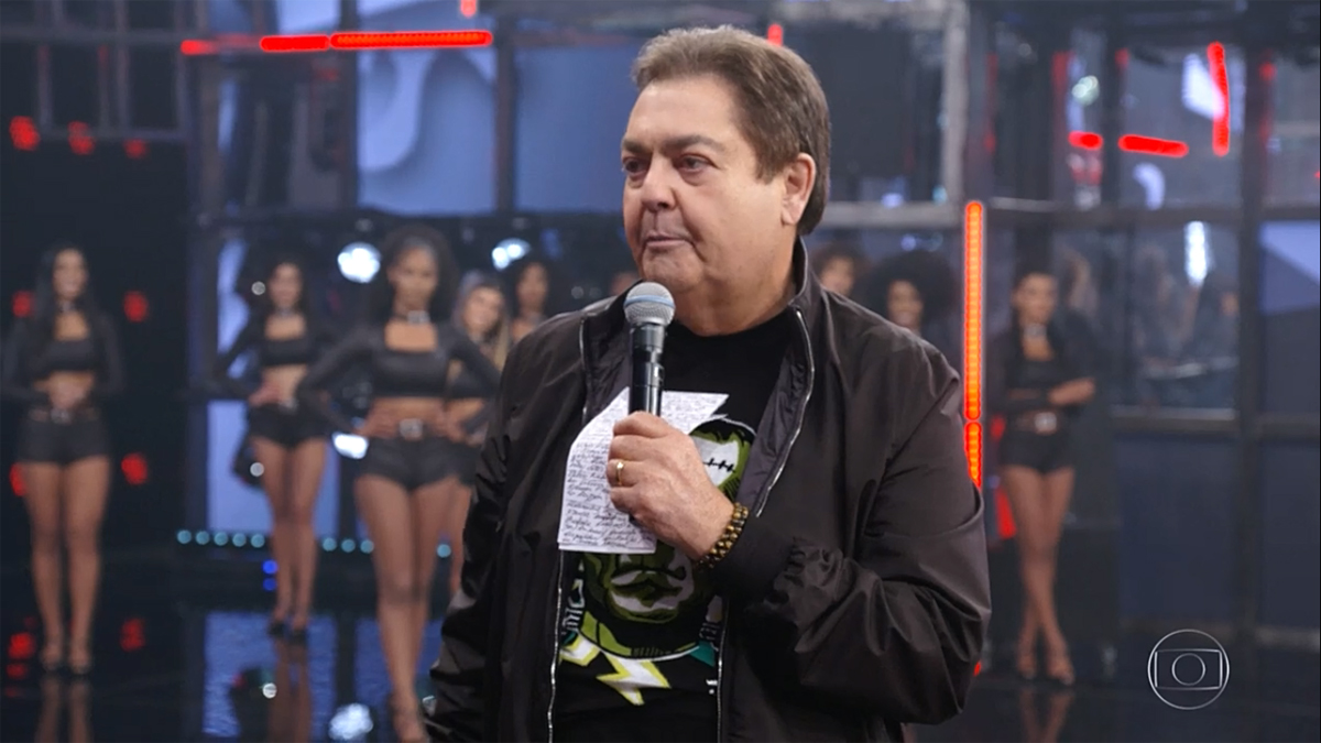 Fausto Silva no Domingão do Faustão