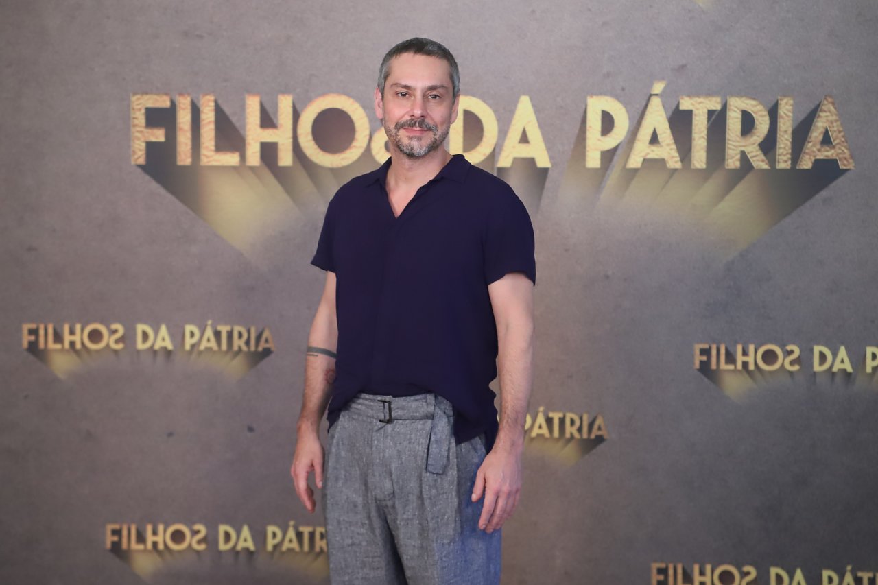 Alexandre Nero no lançamento da segunda temporada de Filhos da Pátria
