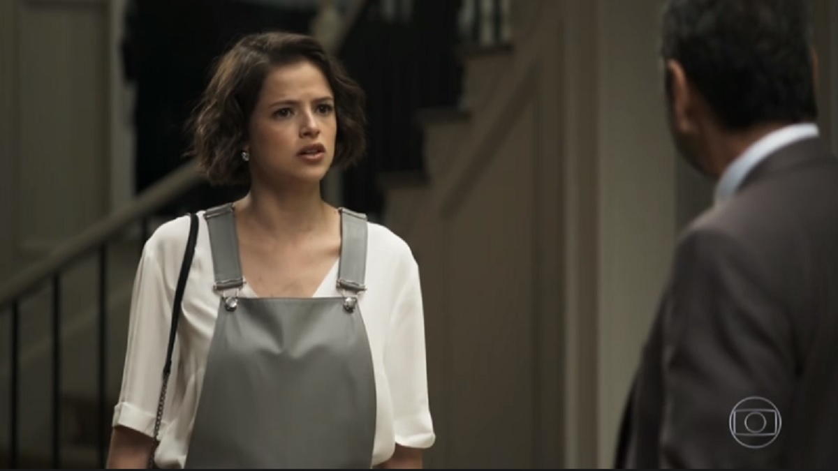 Josiane (Agatha Moreira) e Amadeu (Marcos Palmeira), de A Dona do Pedaço