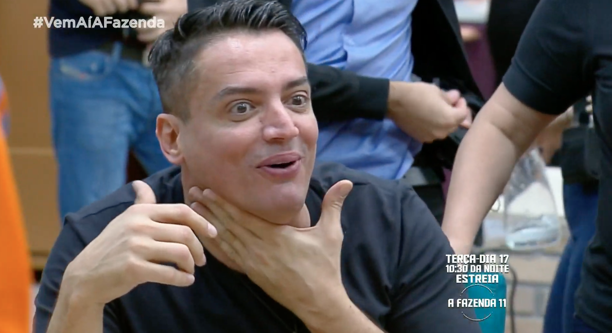 Leo Dias dentro de especial de A Fazenda 11 com jornalistas: treta com venenoso de Sergipe (Reprodução/Record TV)