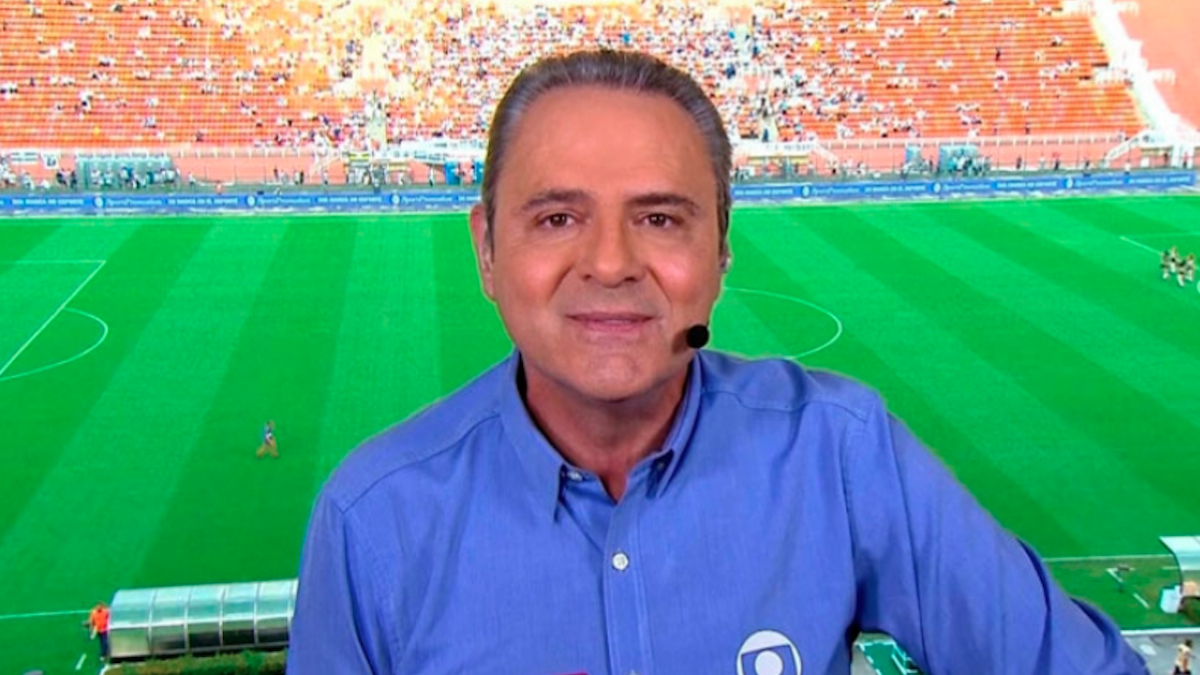 O narrador esportivo Luís Roberto (Reprodução / Globo)
