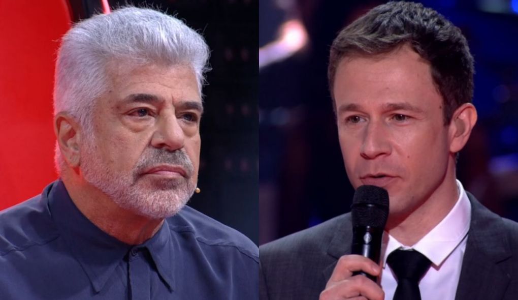 Lulu Santos e Tiago Leifert no The Voice Brasil