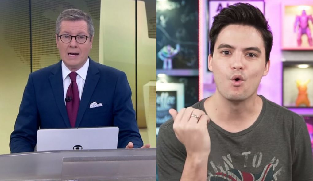Márcio Gomes no Jornal Hoje e Felipe Neto