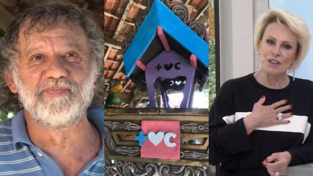 O artesão Eugênio e Ana Maria Braga