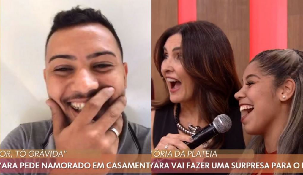 Participante do Encontro surpreendeu o namorado