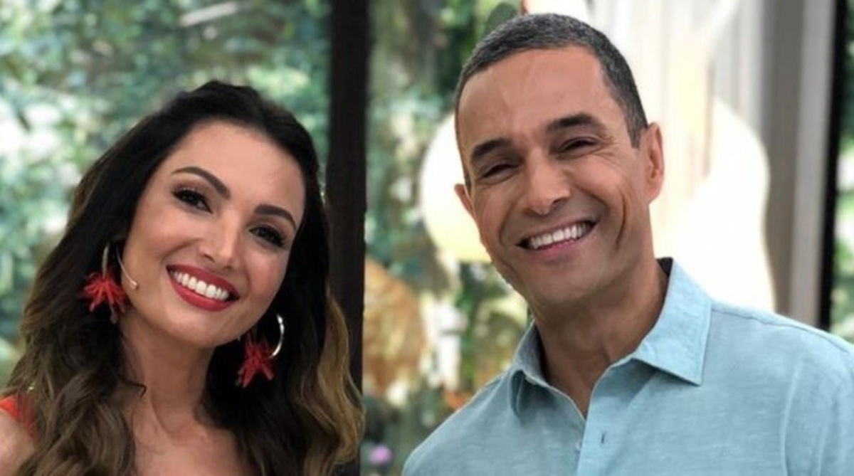 Patrícia Poeta e Fabrício Battaglini no Mais Você
