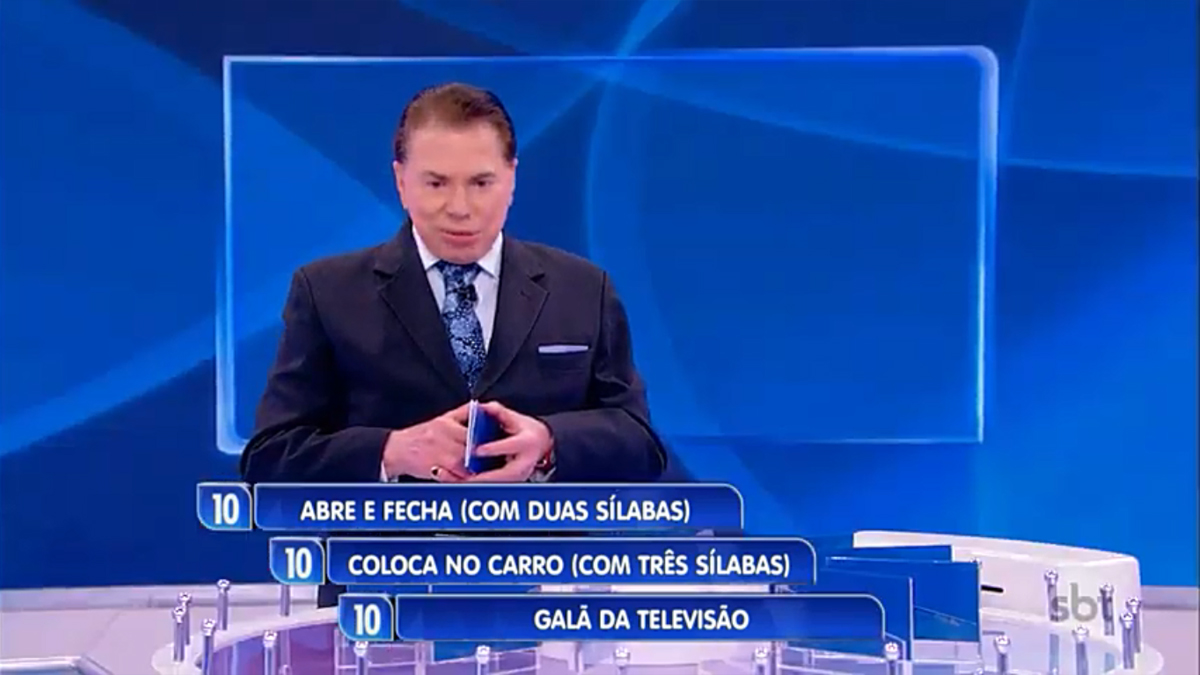 Silvio Santos no Jogo das 3 Pistas