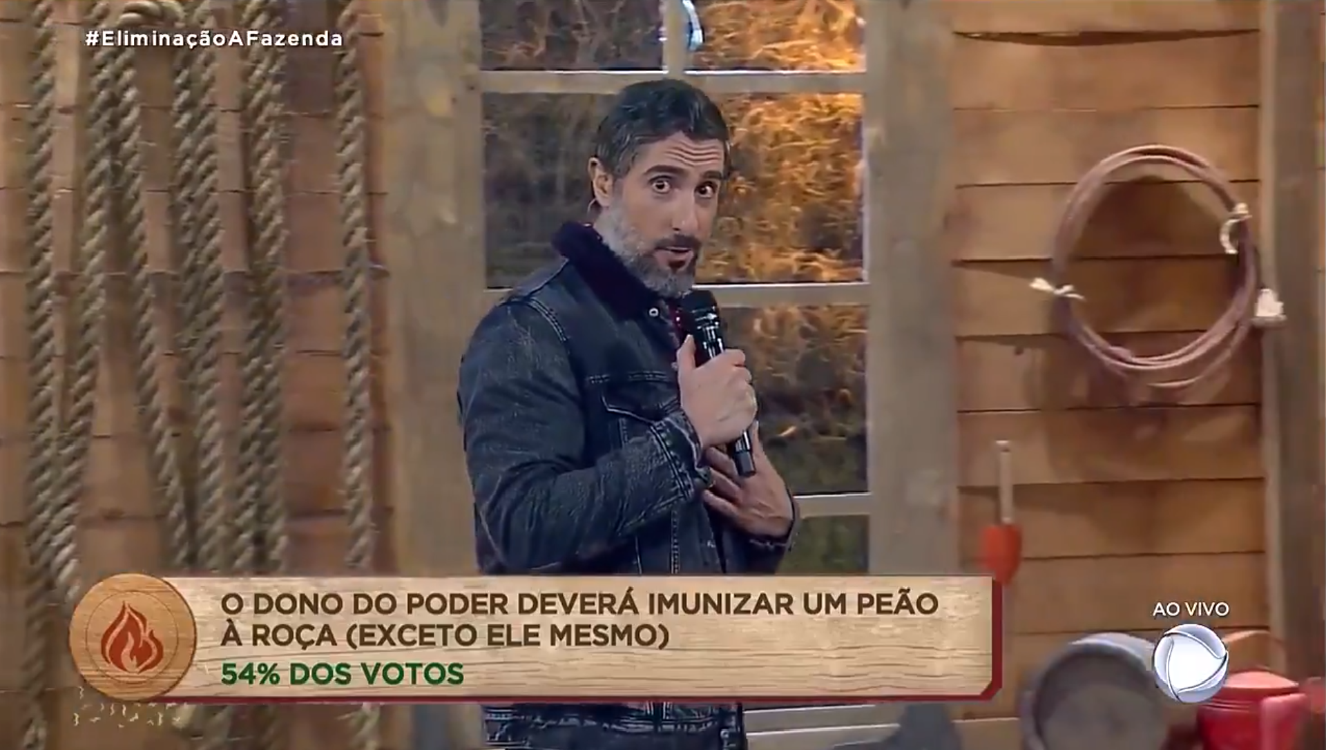 Marcos Mion ao vivo em A Fazenda 11