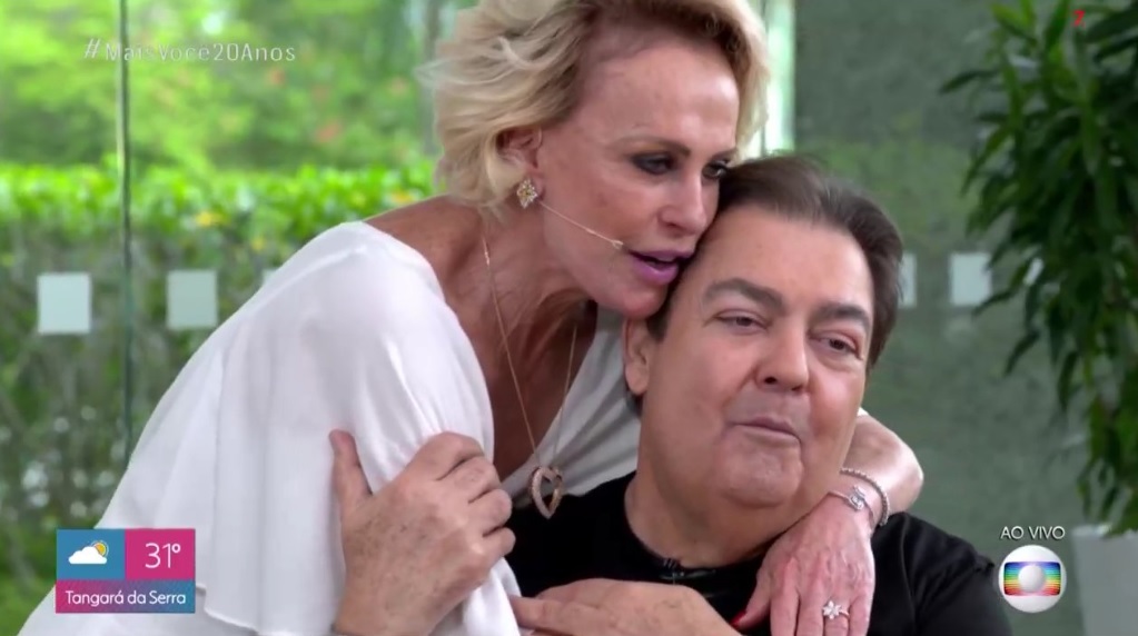 Ana Maria Braga e Faustão no Mais Você