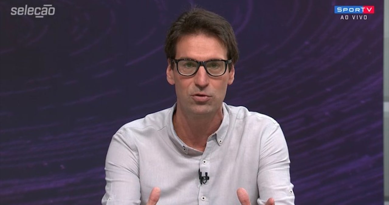 Arnaldo Ribeiro no SporTV: depois de participar como convidado, virou colaborador fixo (Reprodução/SporTV)