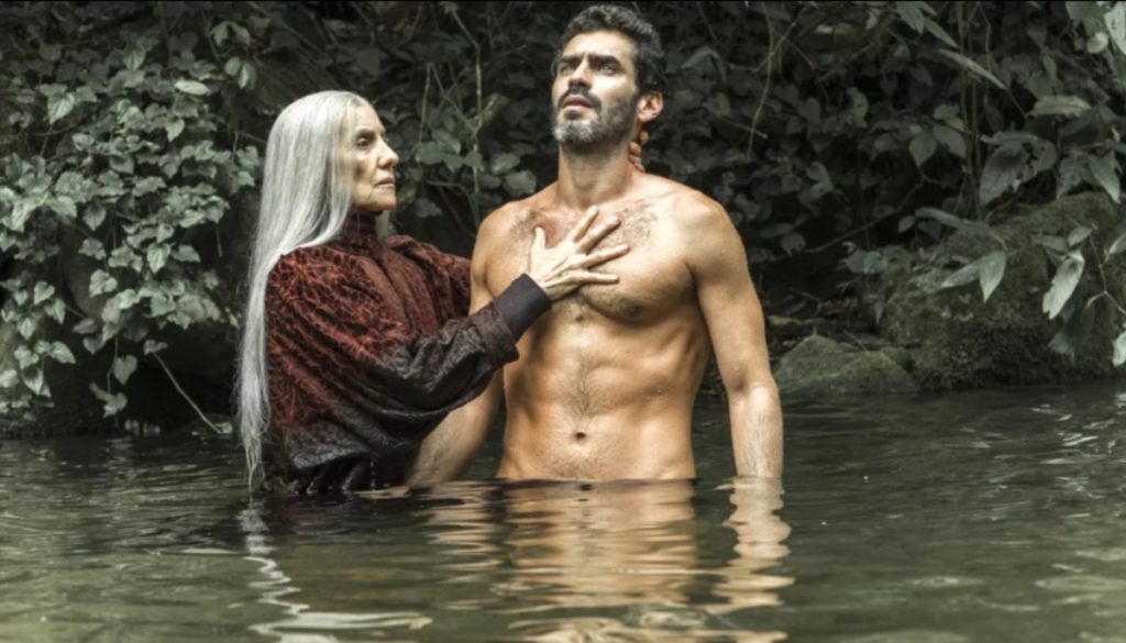 Cassia Kis e Nikolas Antunes na série Desalma