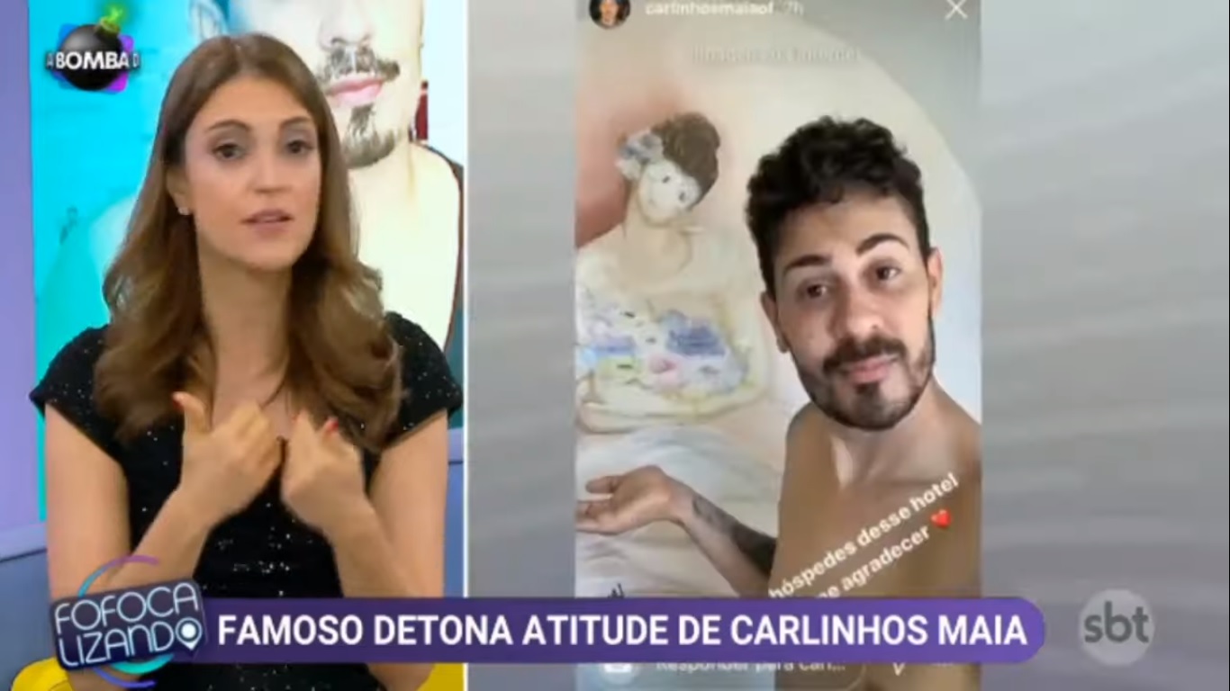 Chris Flores criticou Carlinhos Maia no Fofocalizando