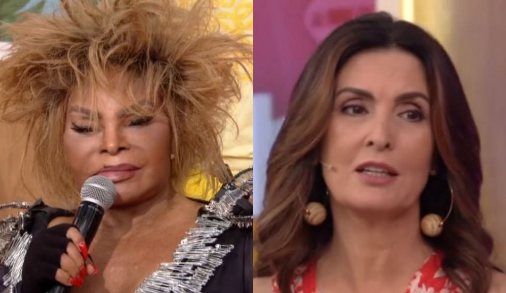 Elza Soares e Fátima Bernardes no Encontro