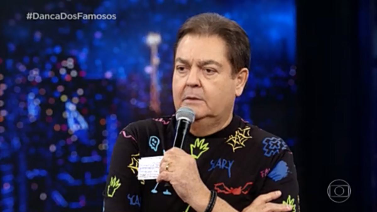 Fausto Silva no Domingão do Faustão
