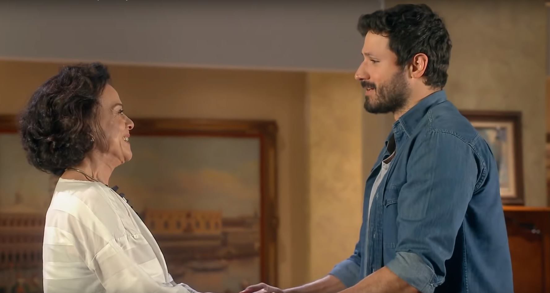 Gloria (Clarice Abujamra) e Marcelo (Murilo Cezar) em As Aventuras de Poliana