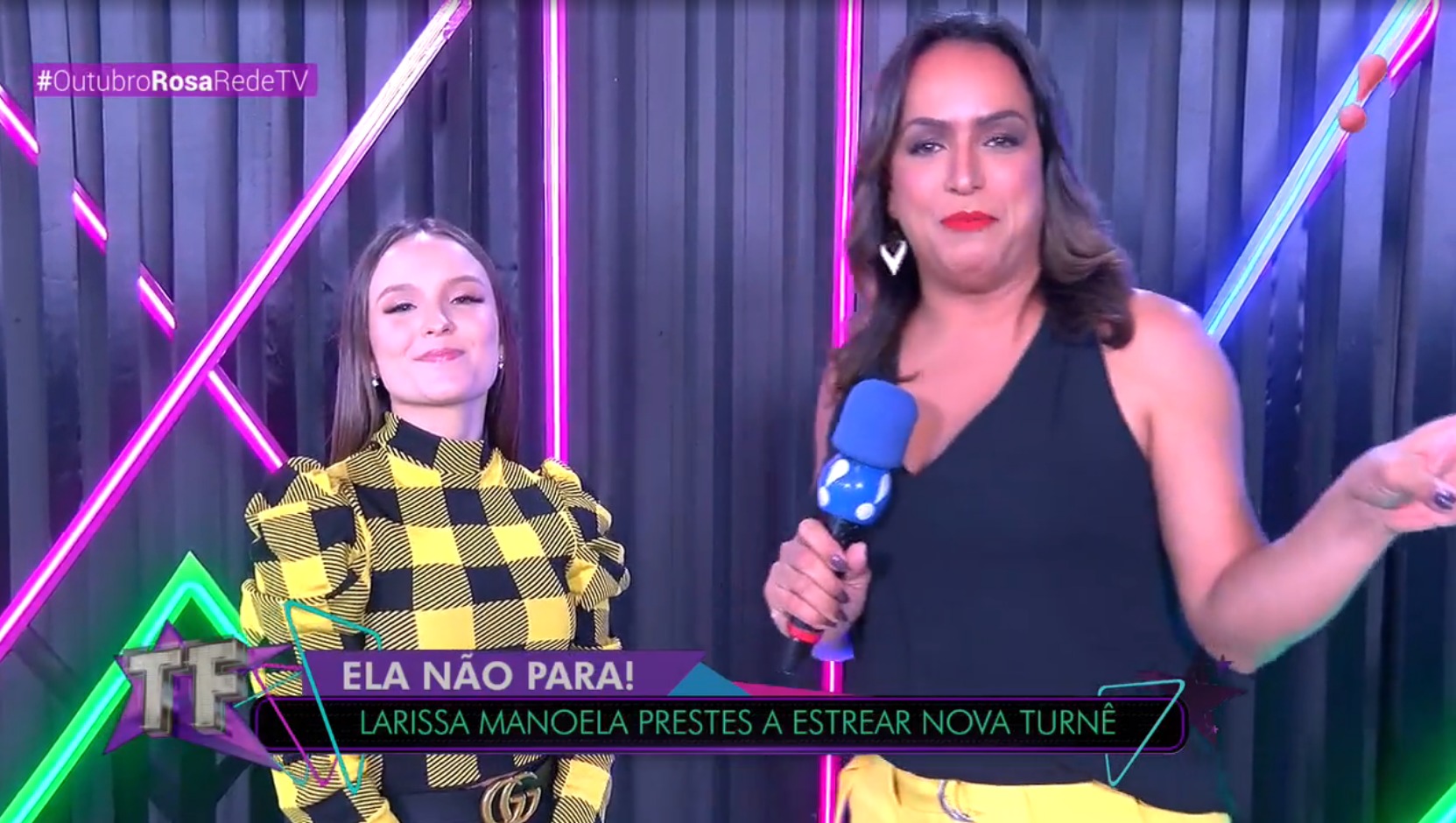 Larissa Manoela no TV Fama.