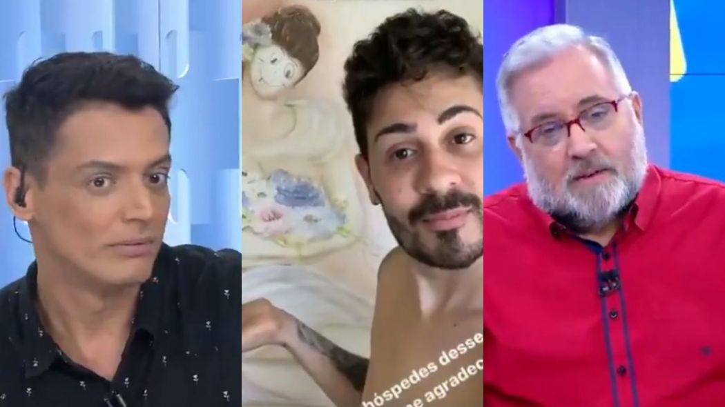 Leo Dias e Leão Lobo discordaram no Fofocalizando ao falar sobre polêmica de Carlinhos Maia