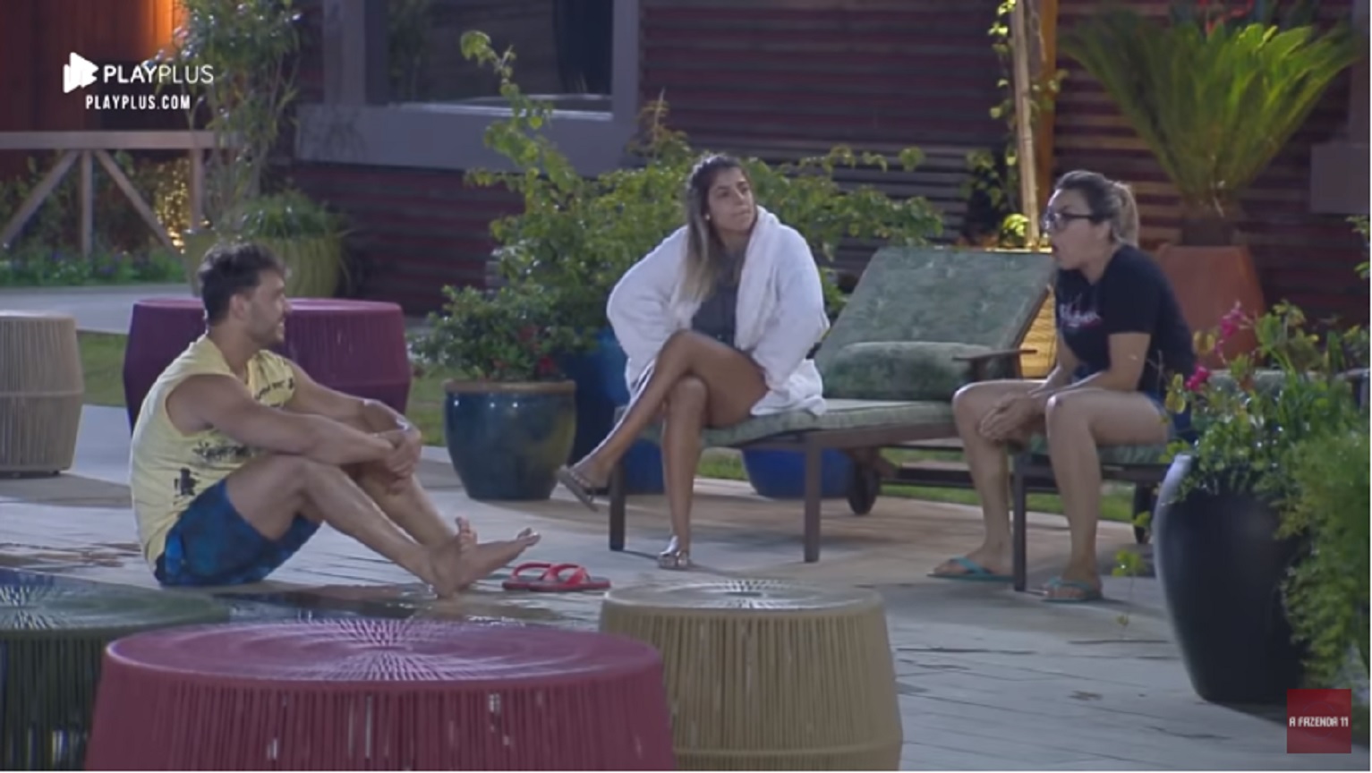 Lucas, Hariany e Thayse em A Fazenda 11