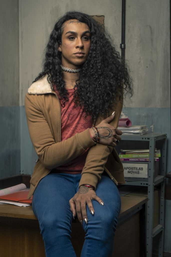 Linn da Quebrada vive Natasha na série Segunda Chamada (Divulgação: TV Globo)