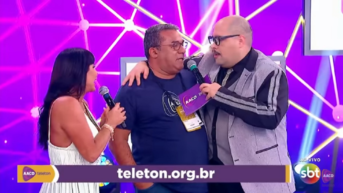 Gretchen, Painitto e Tiago Abravanel, no Teleton