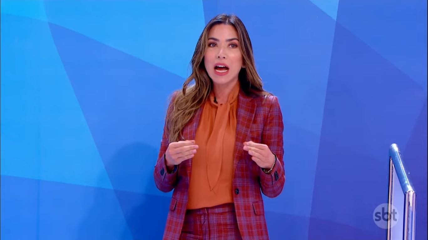 Patrícia Abravanel no Jogo dos Pontinhos, quadro do Programa Silvio Santos