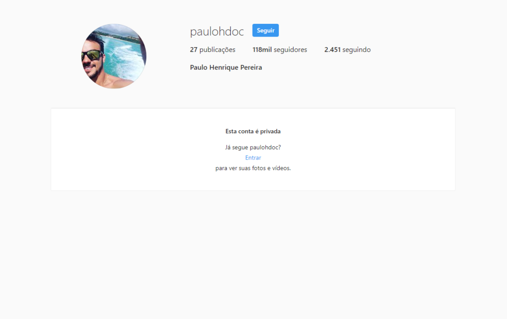 Paulo Henrique Pereira, ex-namorado de Hariany Almeida