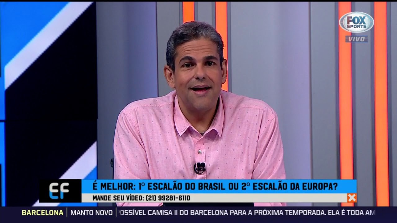 João Guilherme é apresentador do Expediente Futebol, no Fox Sports: programa tem novo coordenador para tentar vencer SporTV no horário (Reprodução/Fox Sports)