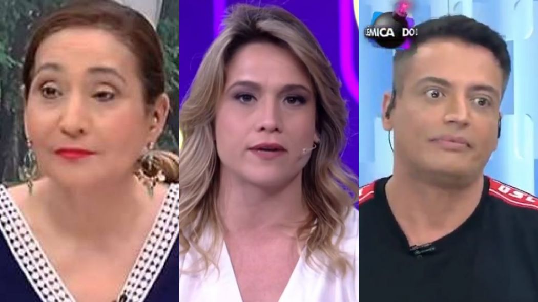 Sonia Abrão, Fernanda Gentil e Leo Dias