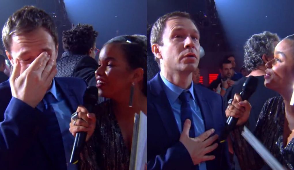 Tiago leifert e Jeniffer Nascimento no The Voice Brasil