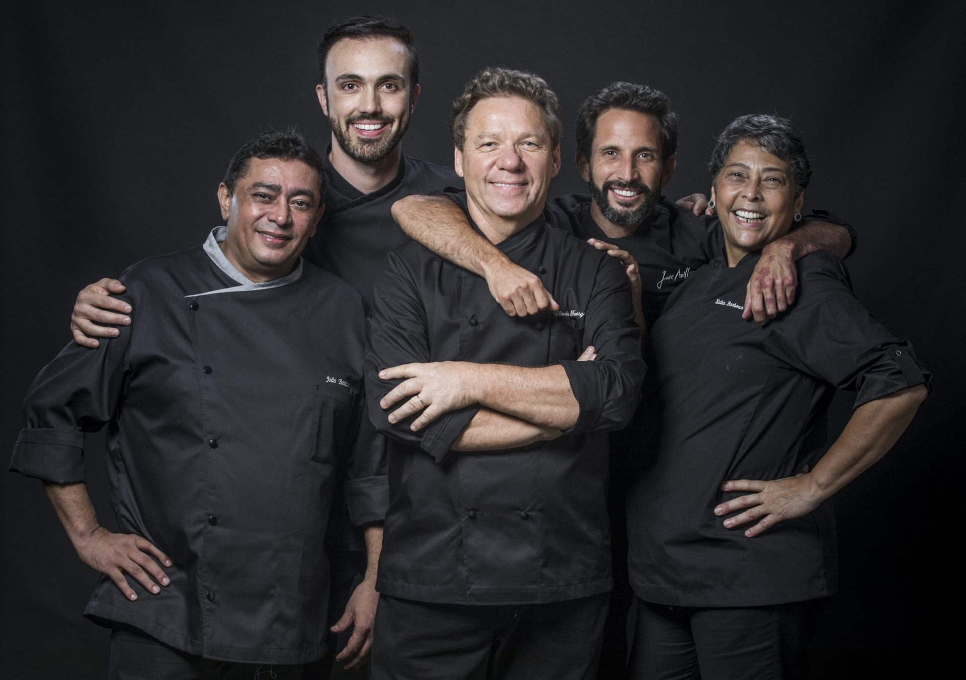 Batista, Leo Paixão, Claude Troisgros, José Avillez e Kátia Barbosa.