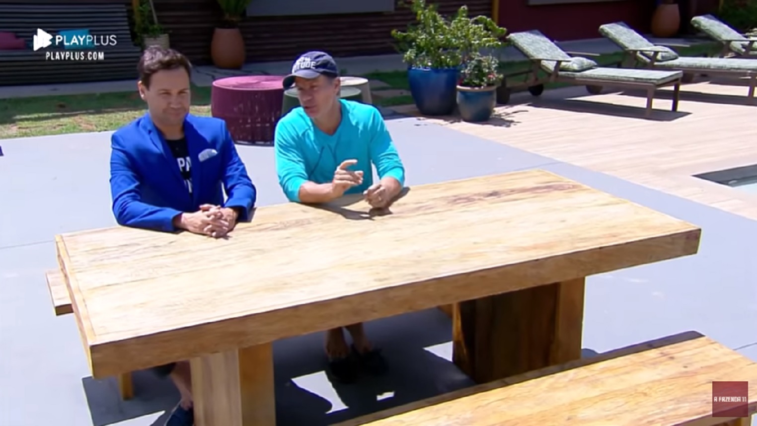Viny Vieira e Túlio Maravilha em A Fazenda 11
