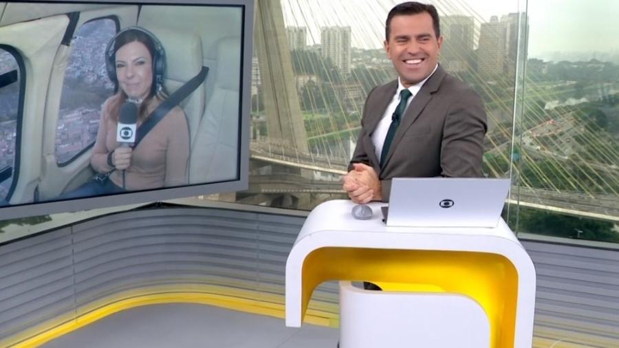 Zelda Mello e Rodrigo Bocardi no Bom Dia SP