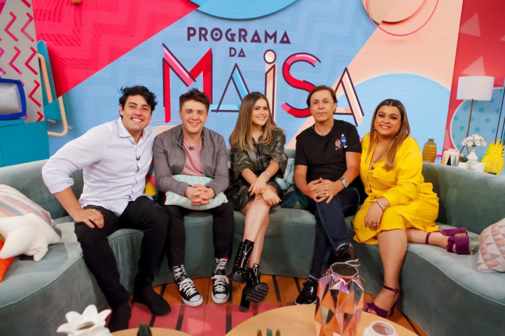 Bruno de Lucca, Oscar Filho, Maisa, Tom Cavalcante e Preta Gil no Programa da Maisa