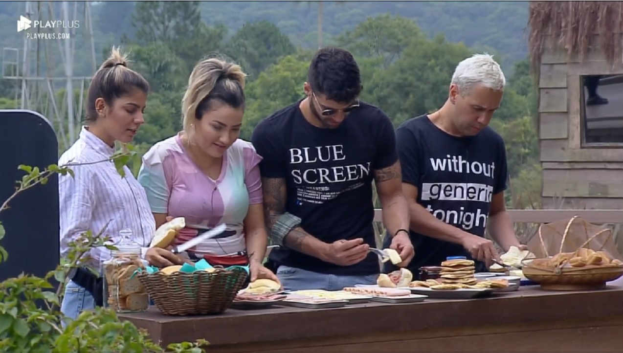 Peões curtem café da manhã especial em A Fazenda 11