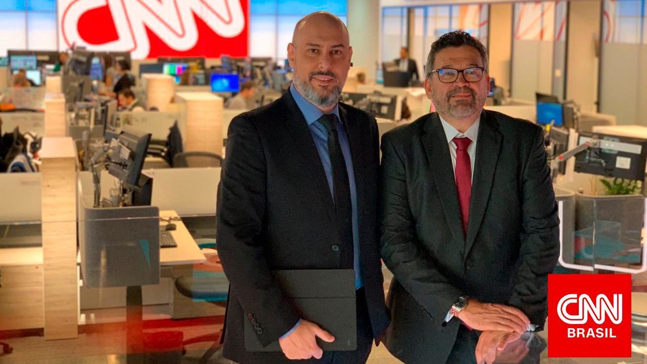 Douglas Tavolaro, fundador da CNN Brasil, e Américo Martins, vice-presidente de conteúdo internacional da CNN Brasil