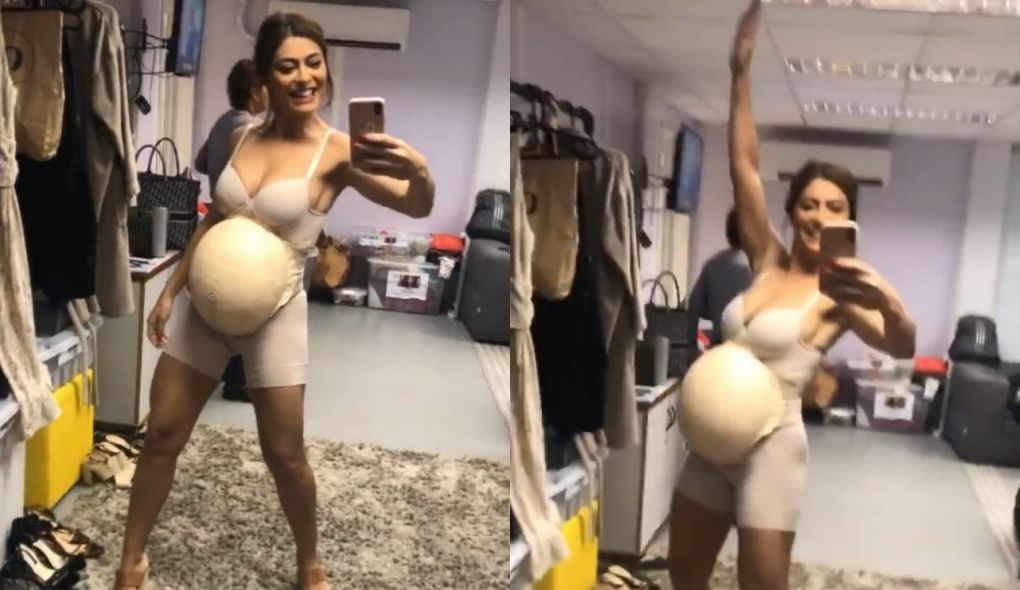 Juliana Paes nos bastidores de A Dona do Pedaço
